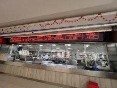 库尔勒餐厅窗口单红屏